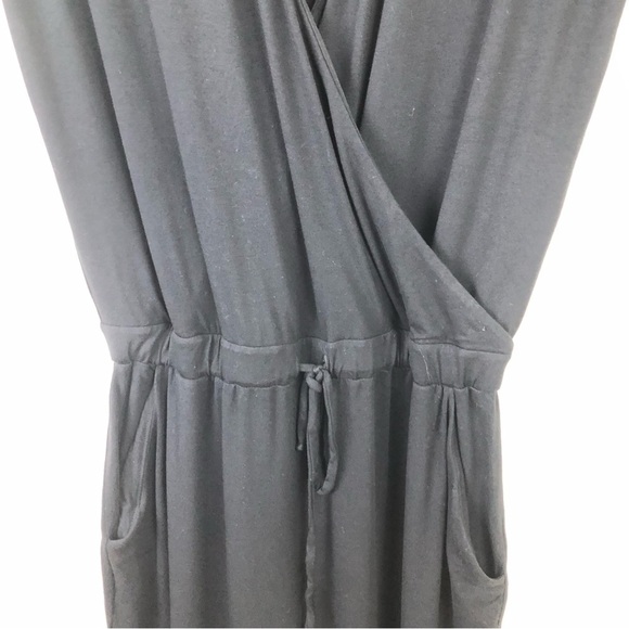 Boden Black Jersey Surplus Wrap Jumpsuit size: US 6R - Picture 5 of 13